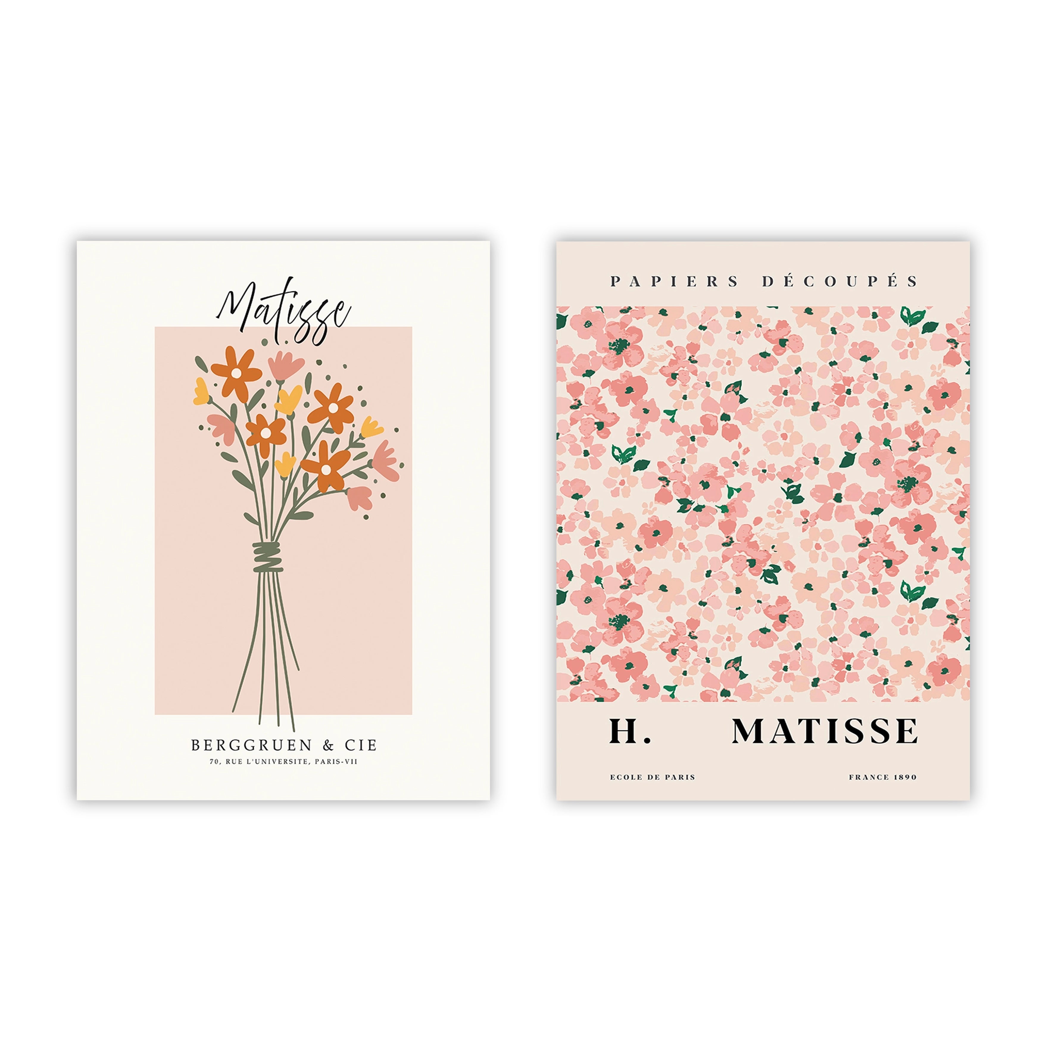 Lot de 2 affiches décoratives 055