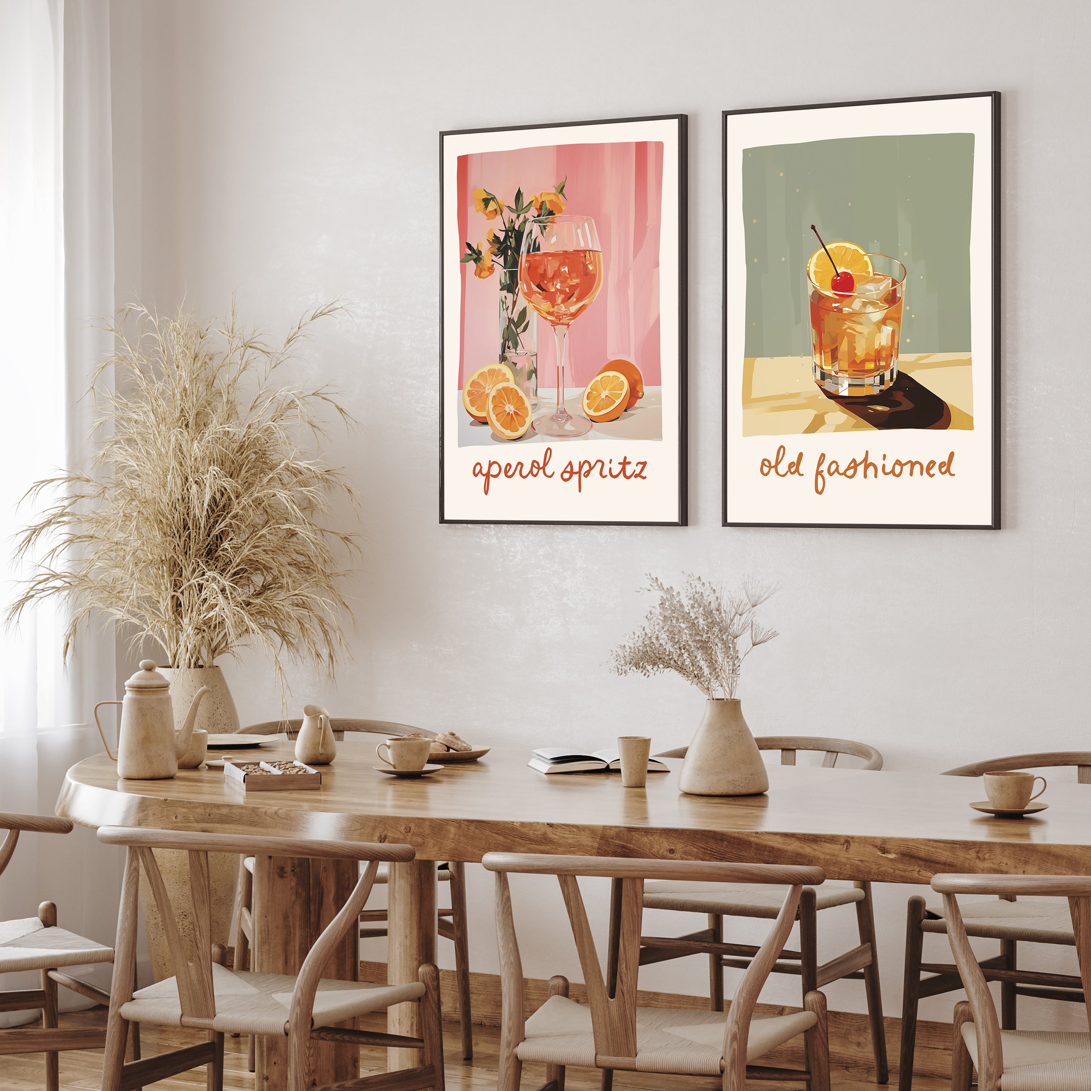 Lot de 2 affiches décoratives 093