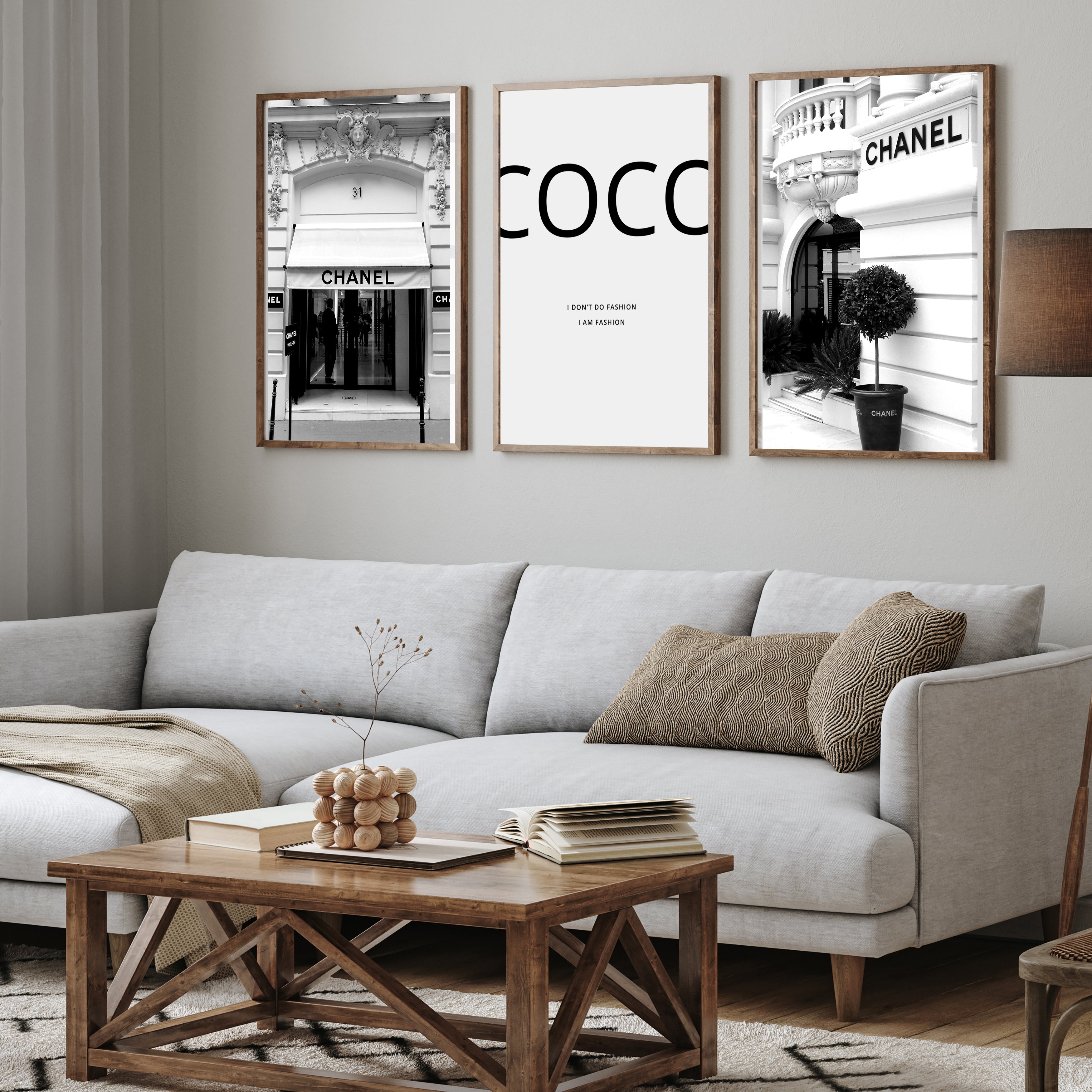 Lot de 3 affiches décoratives 211