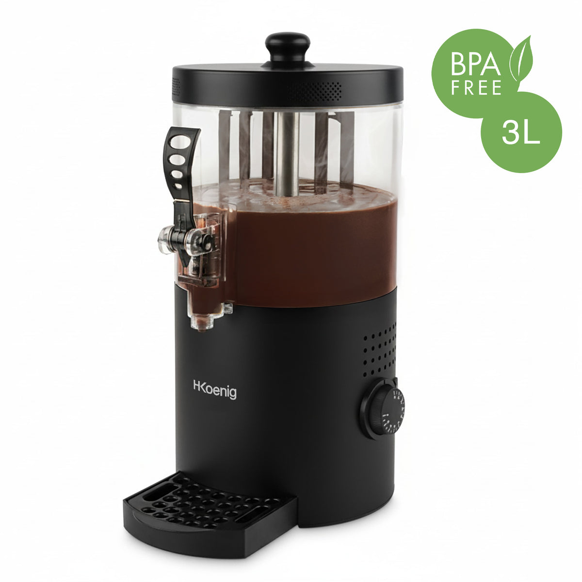 Distributeur de chocolat chaud noir 3L