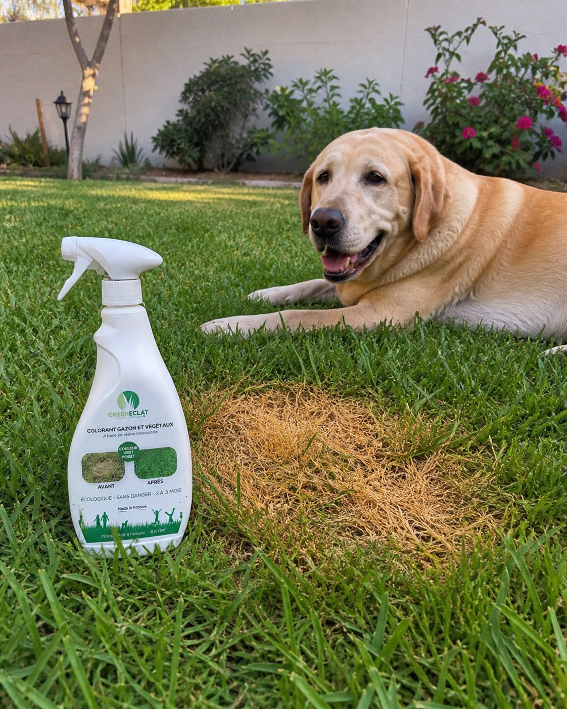 Colorant naturel gazon et thuyas vert forêt - résultat immédiat - 750ml
