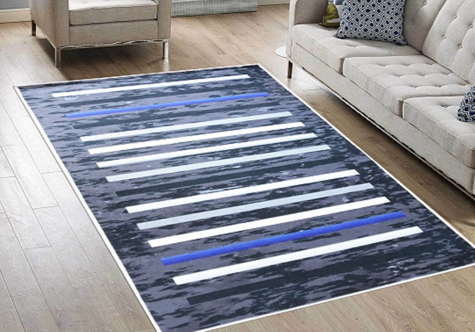 Tapis Rayures Noir