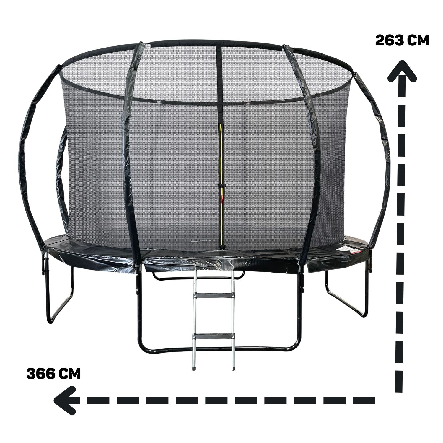 Trampoline Jump4Fun Pumpkin 12FT-366cm Noir