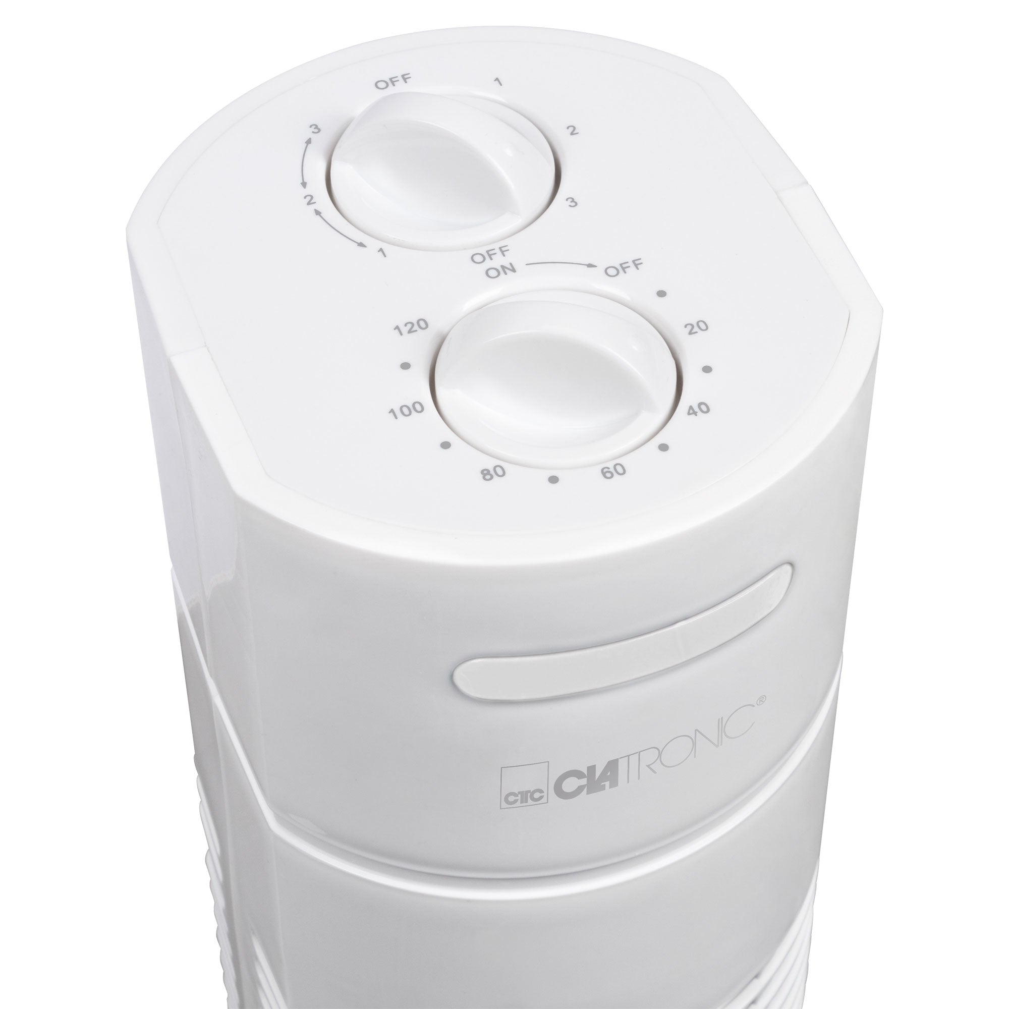Tour Ventilateur oscillant Blanche