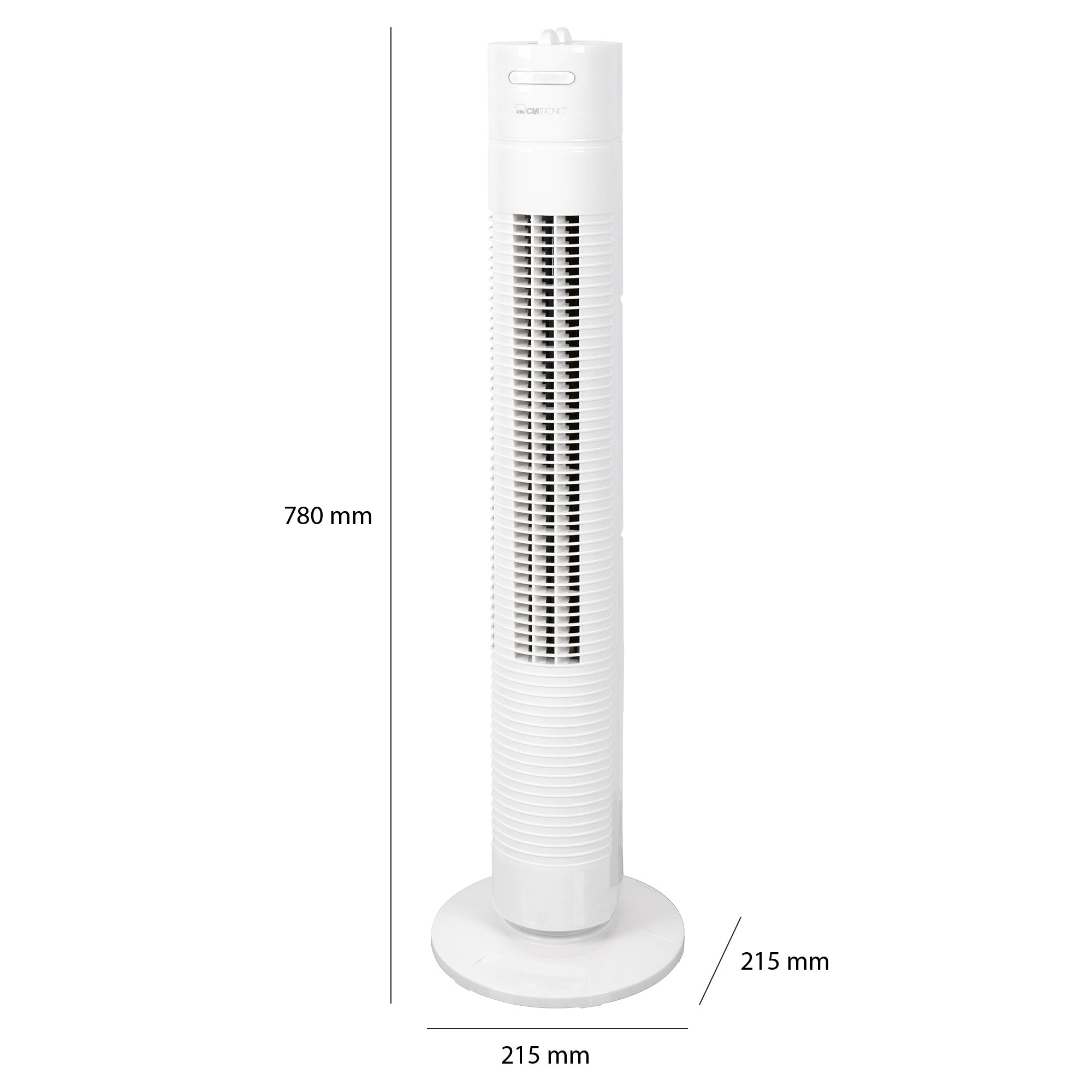 Tour Ventilateur oscillant Blanche