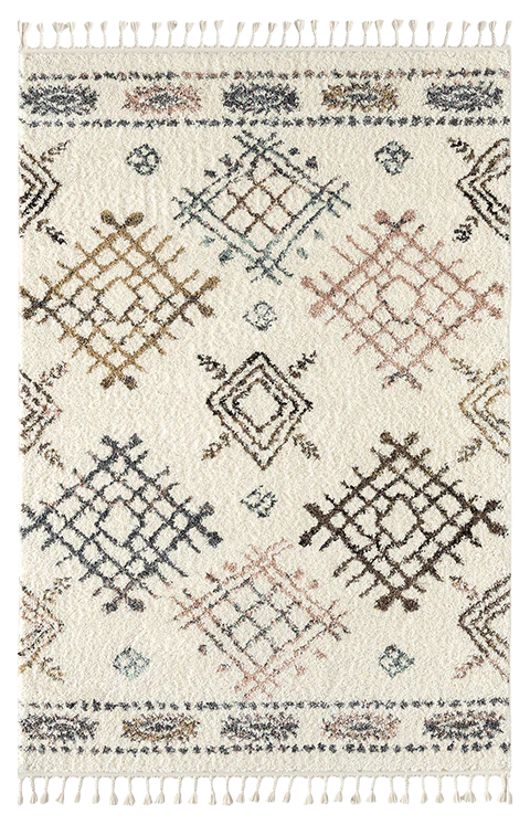 Tapis ethnique crème - Delya