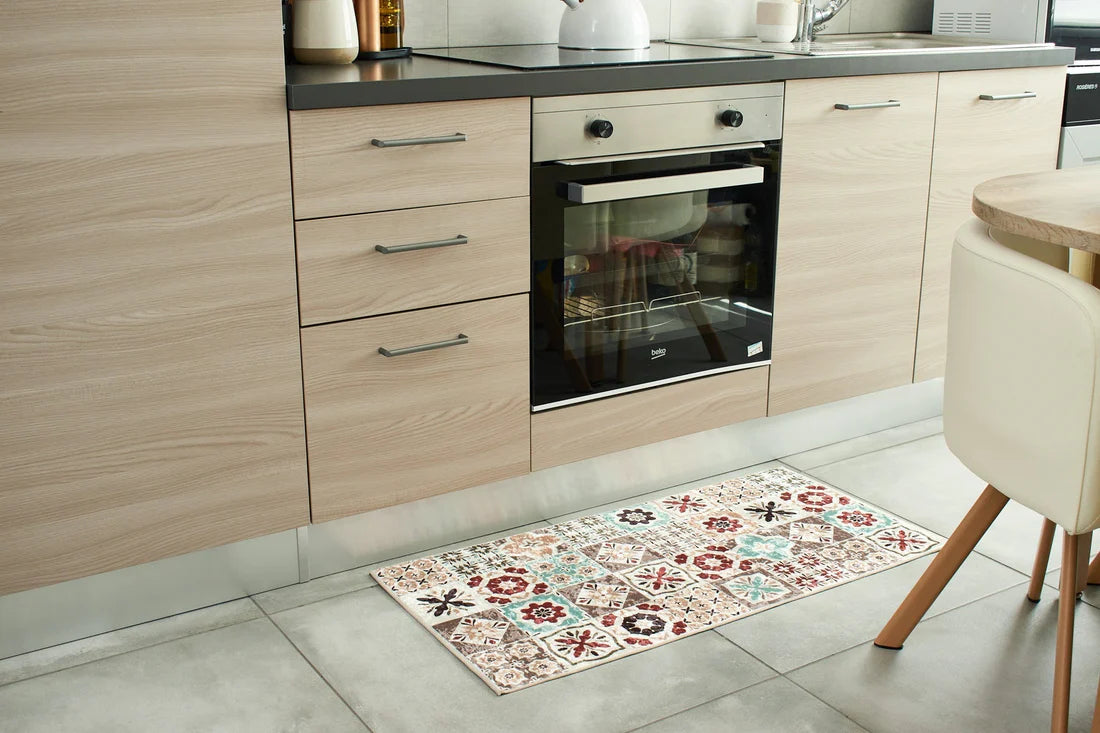 Tapis de cuisine à motifs - multicolore