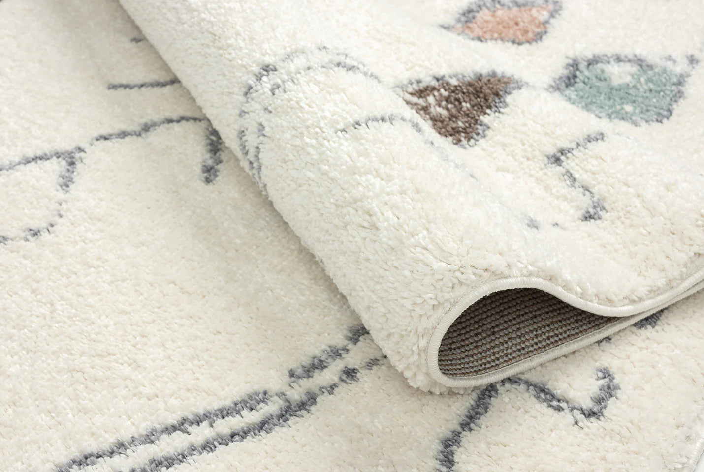 Tapis salon berbère crème - Delya