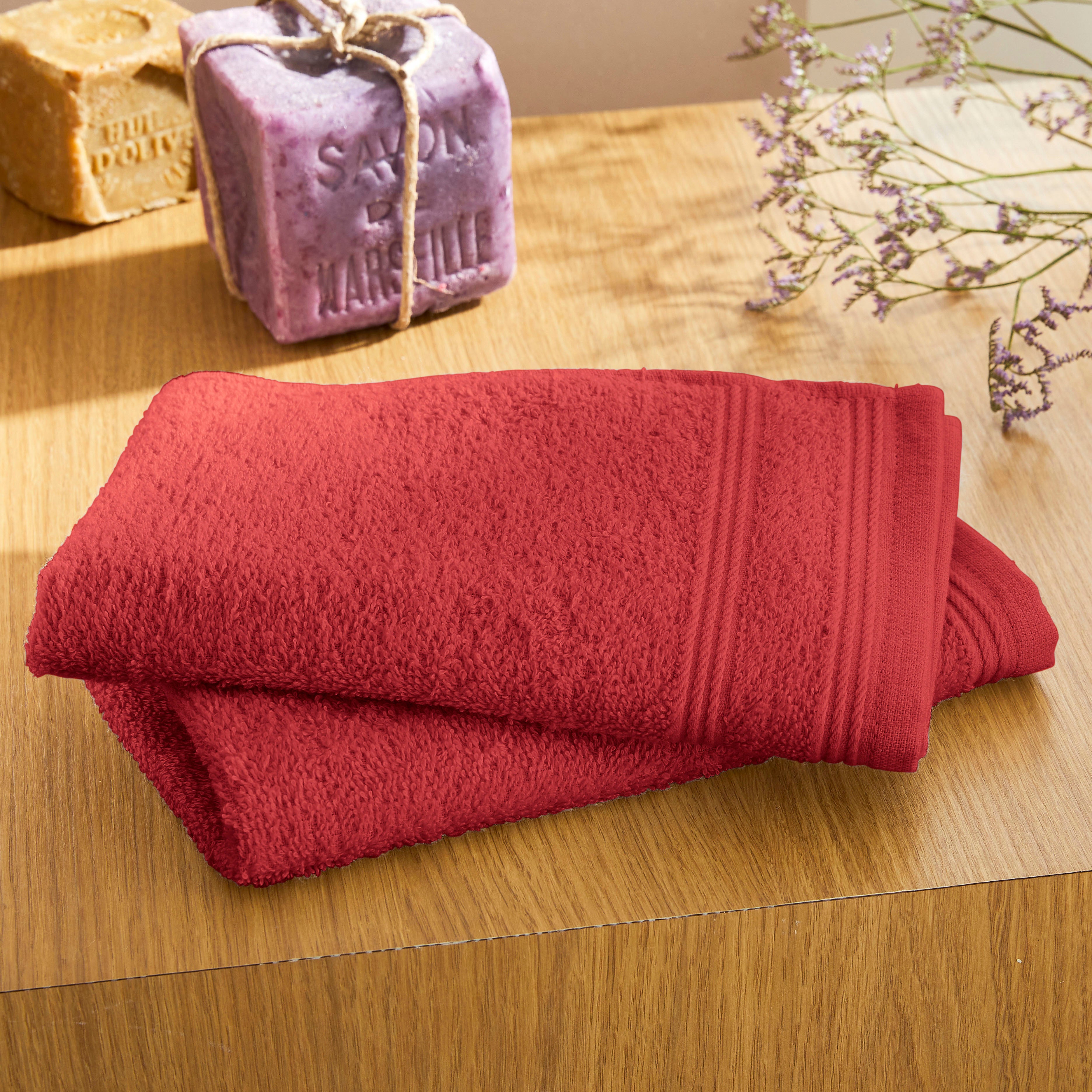 Lot de 2 serviettes invite eponge "Spa" 30 x 50 cm