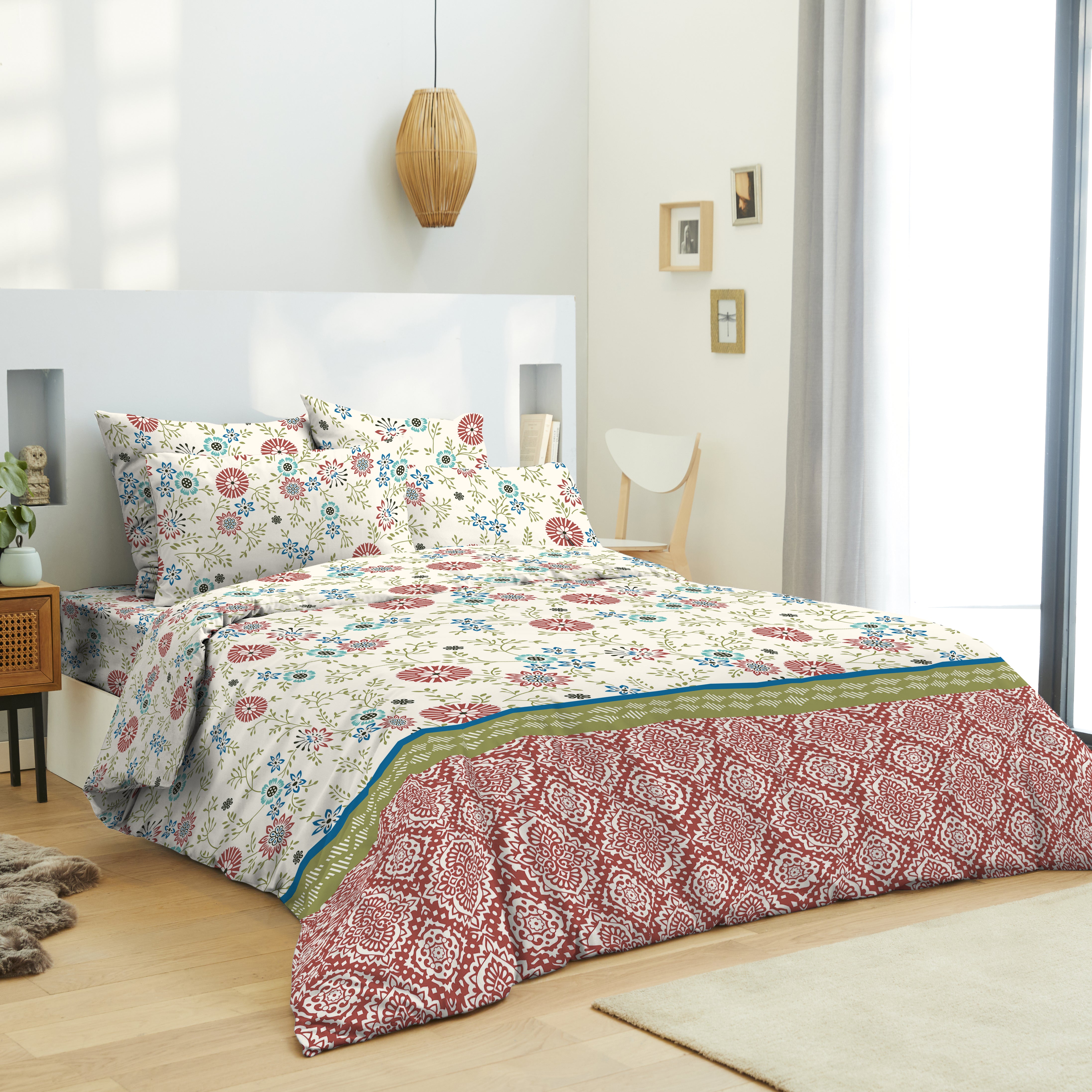 Pack complet housse de couette 220 x 240 cm - Drap housse 160 x 200 cm