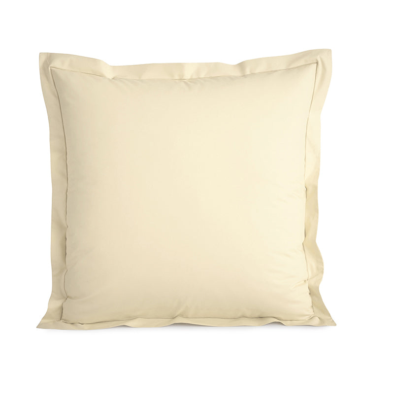 Taie d'oreiller Percale 50 x 70 cm Pur Coton Peigné Longues Fibres 80 Fils/cm² Ivoire