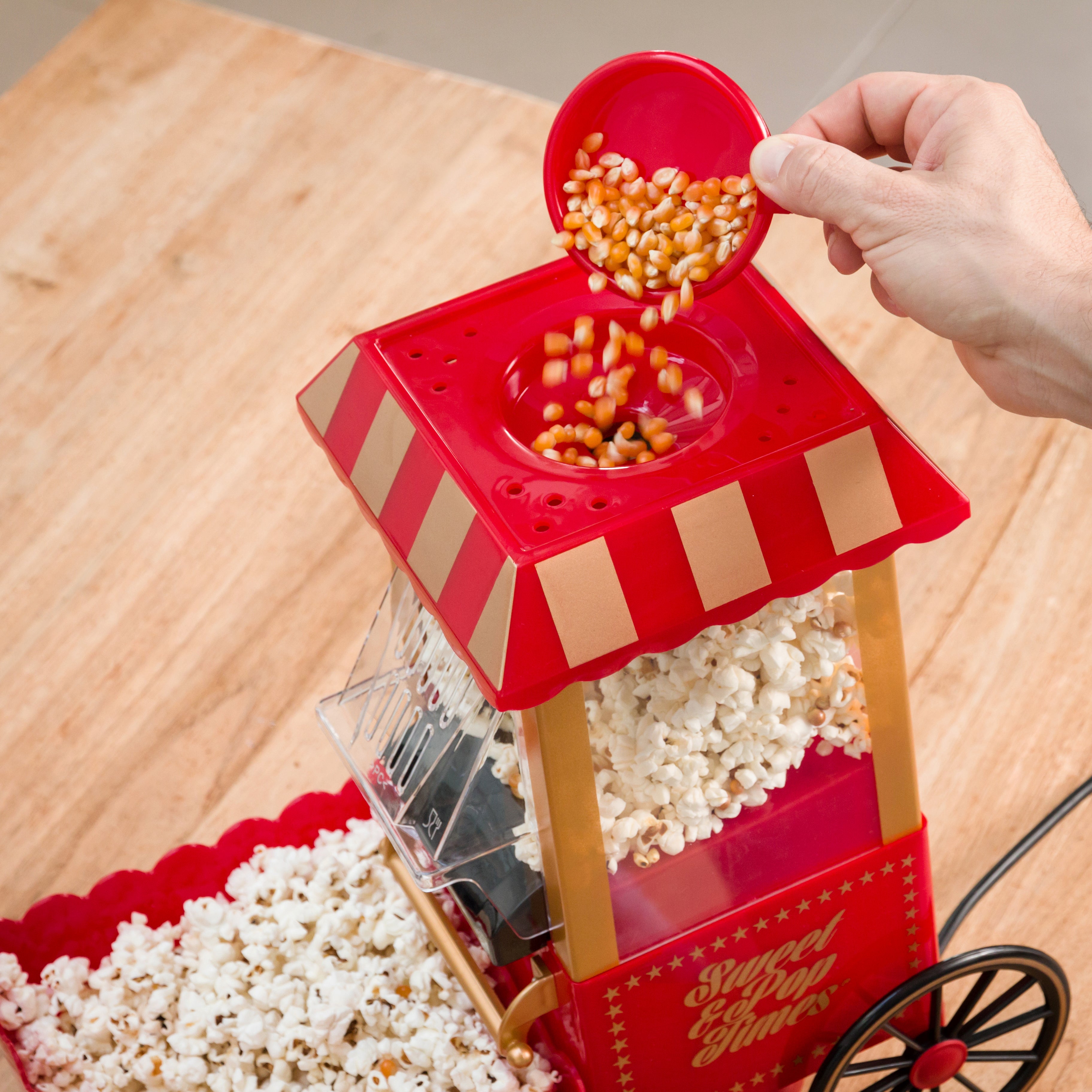 Machine à Popcorn Sweet & Pop Times 1200W Rouge