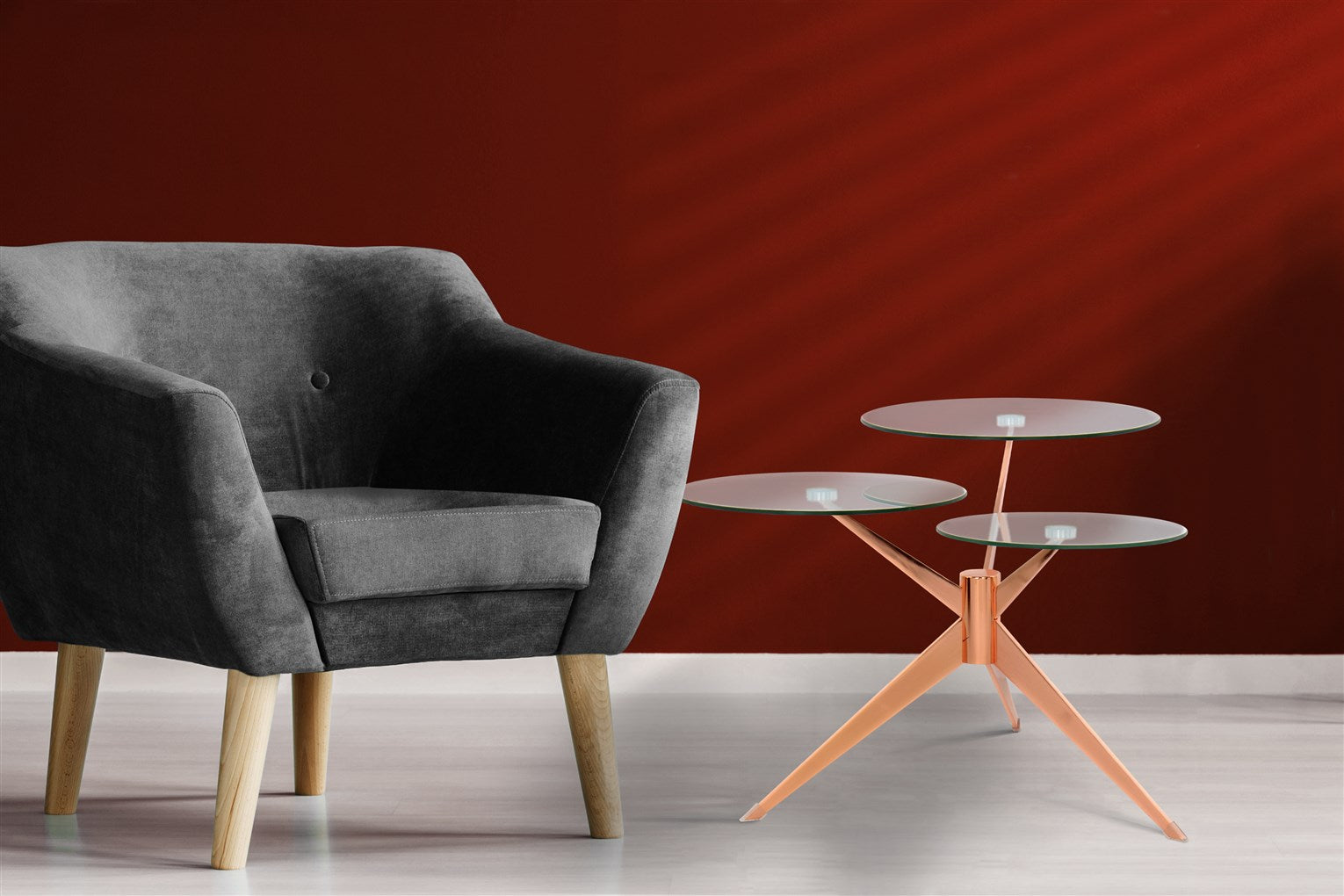 Table d'appoint rosé - Triplet