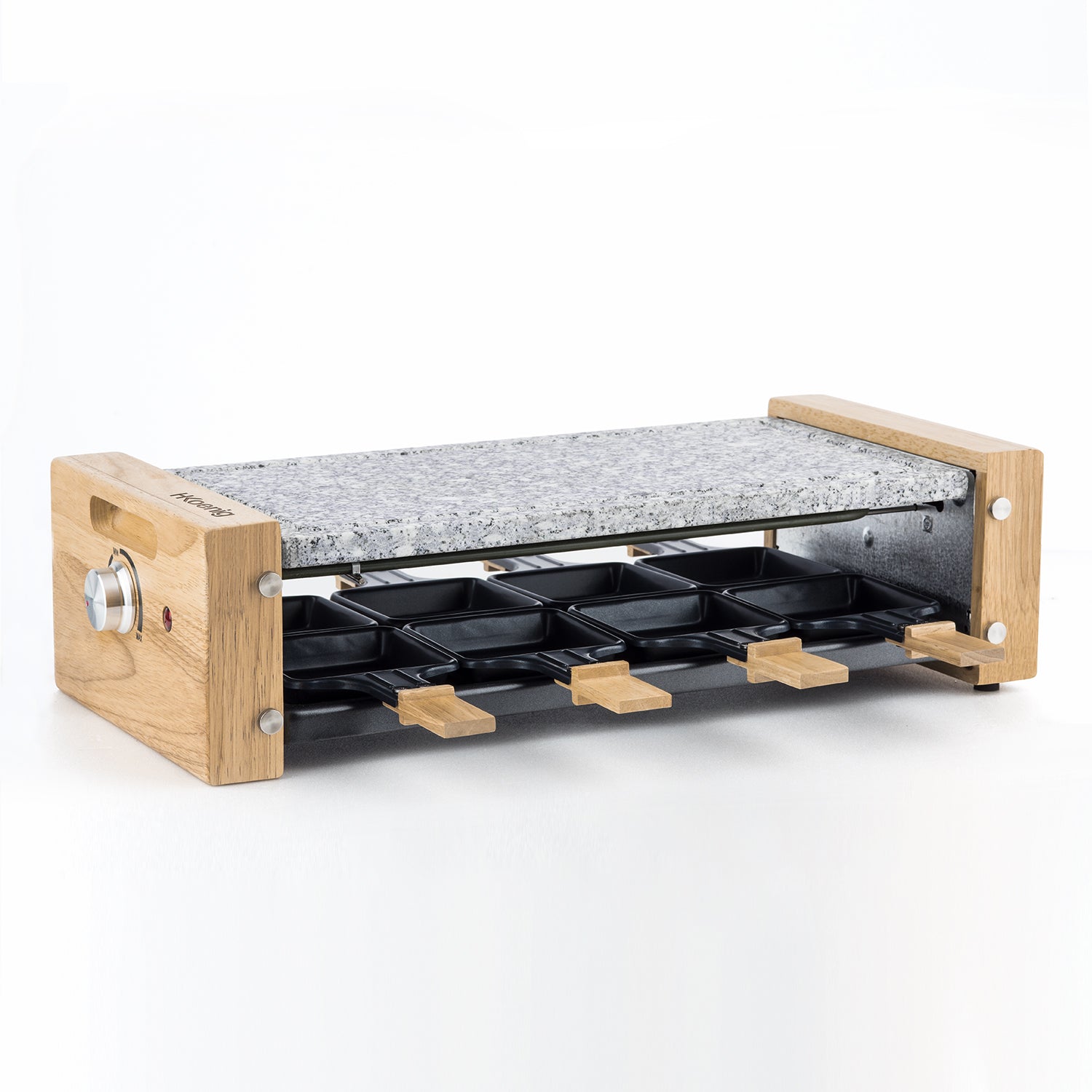 Raclette et pierre à cuire 8 personnes design bois