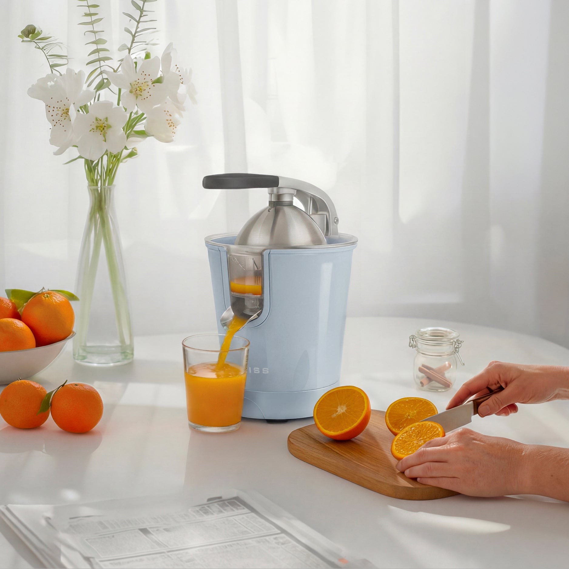 Presse-agrumes électrique Bleu