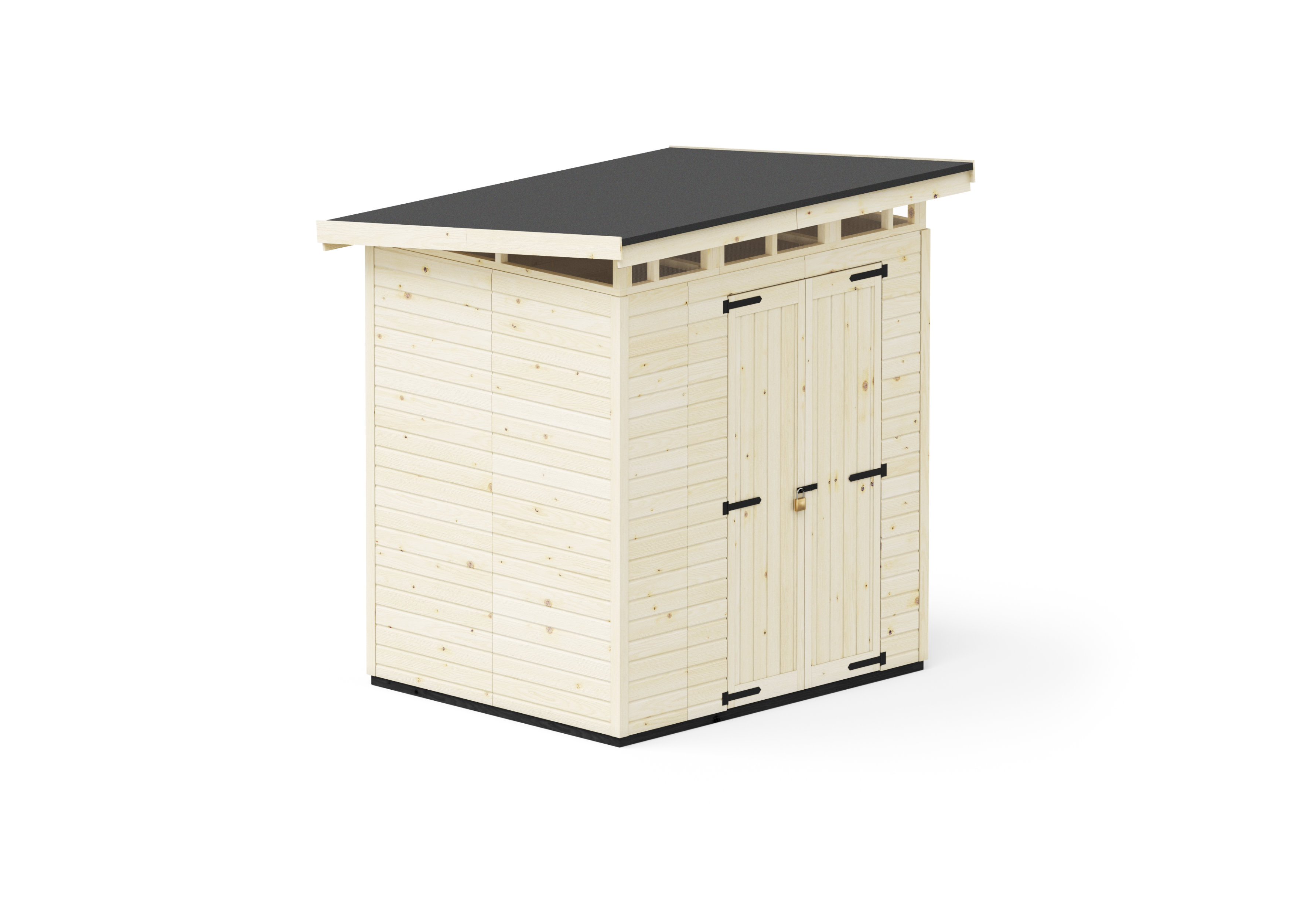 Abri de jardin en bois 203x163 cm Naturel