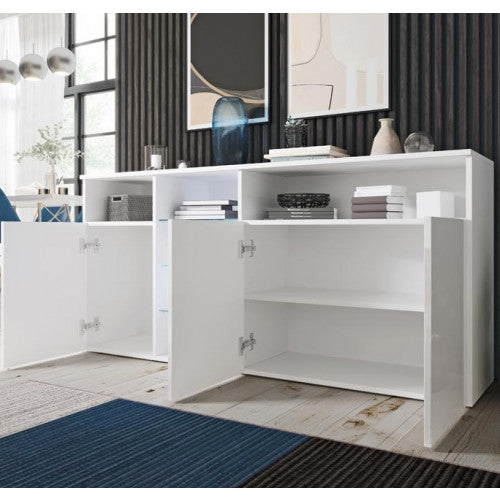 Buffet couleur blanc  - 150 X 72 cm - Caribo