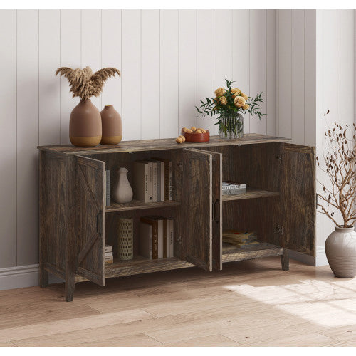 Buffet rustique en chêne Olimpia 140 cm