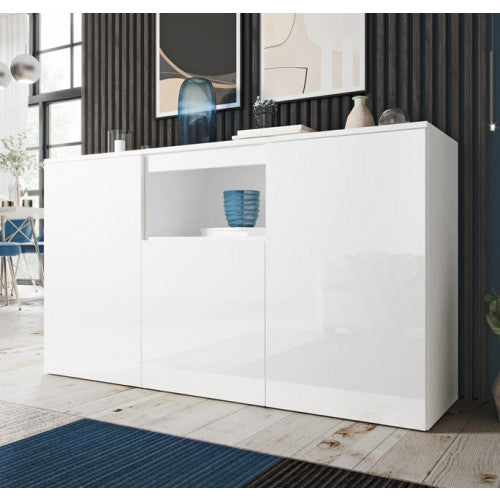 Buffet couleur blanc  - 140 X 82 cm - Napan