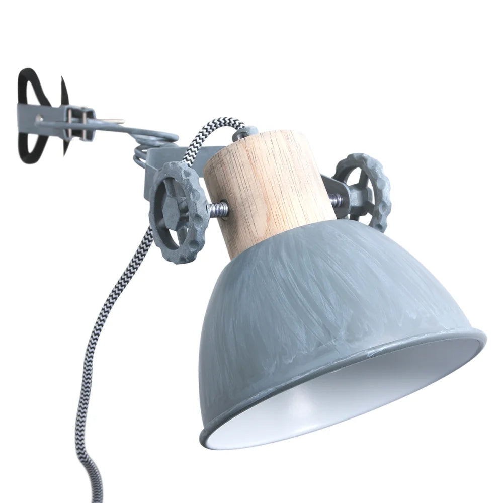 Lampe spot pince grise - Gearwood