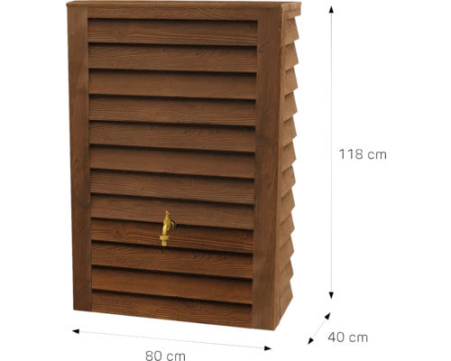 Woody Jr Réservoir 300 L, bois foncé