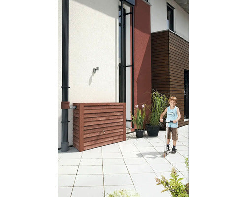 Réservoir mural Woody 350 L, bois foncé