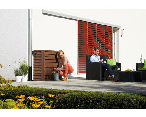 Réservoir mural Woody 350 L, bois foncé