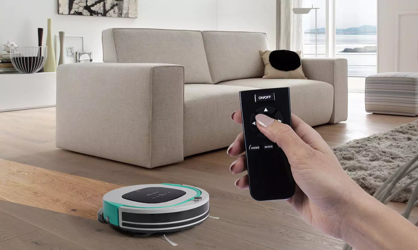 Aspirateur robot et laveur de sols, tapis et moquette