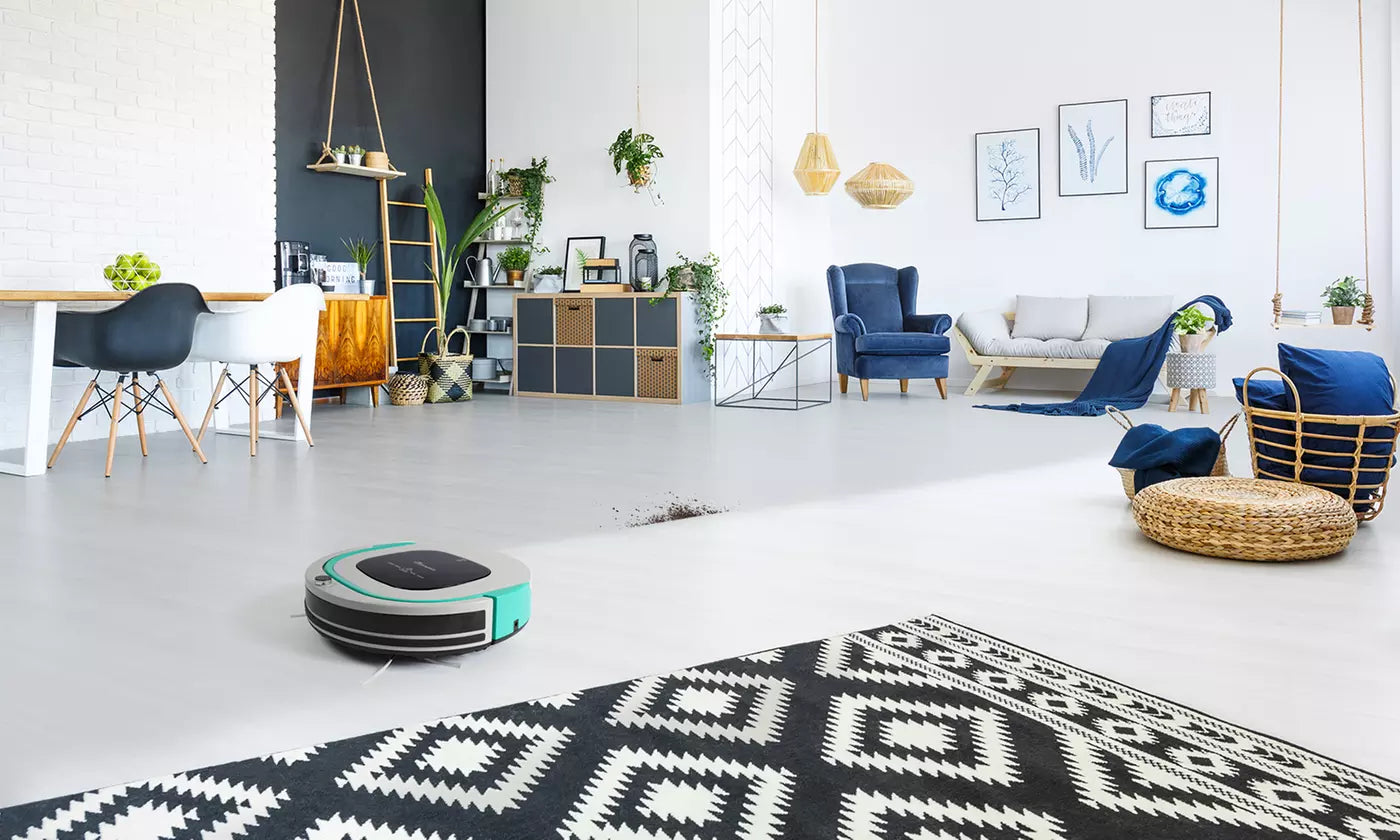 Aspirateur robot et laveur de sols, tapis et moquette