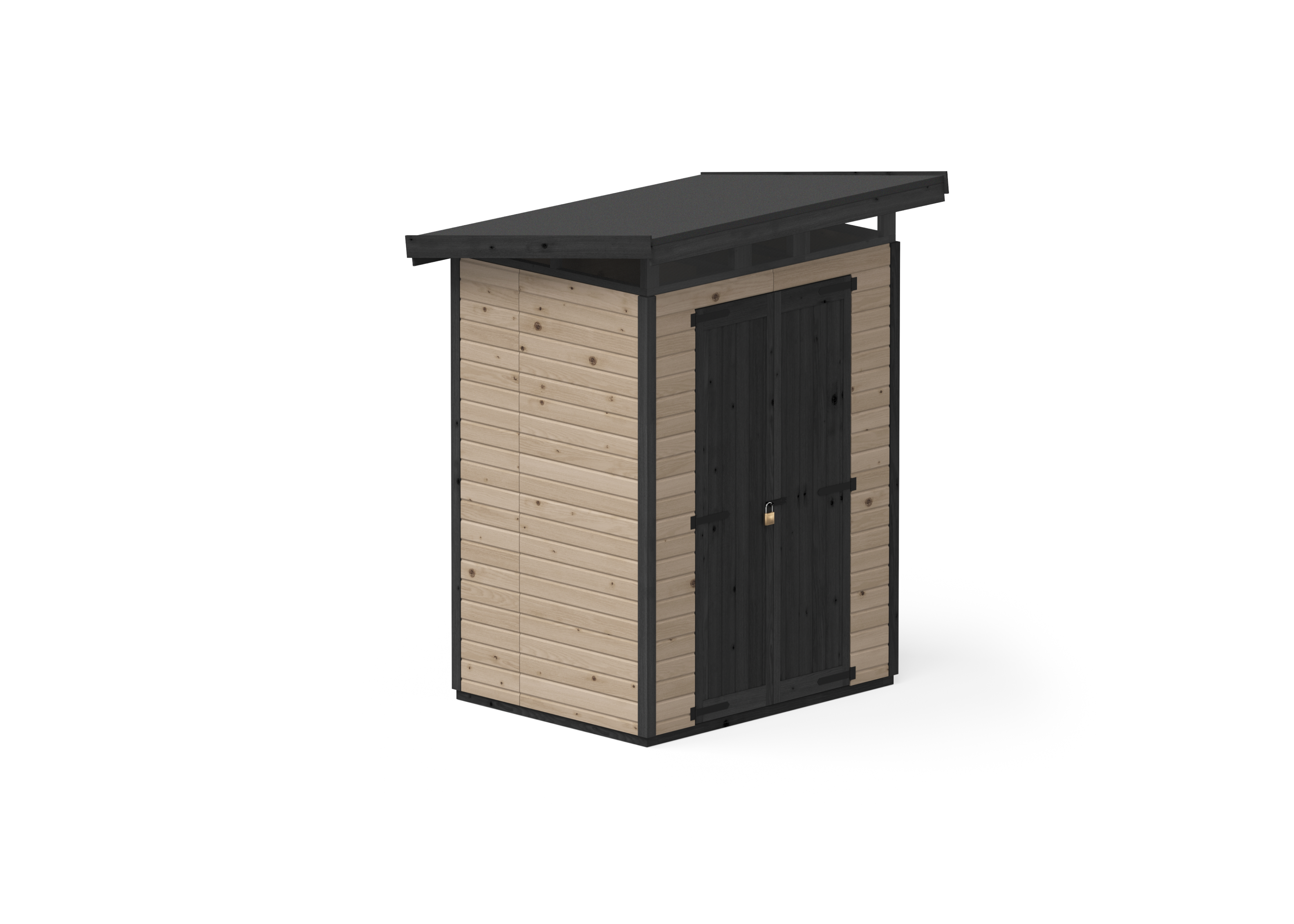 Abri de jardin en bois 163x127 cm Marron