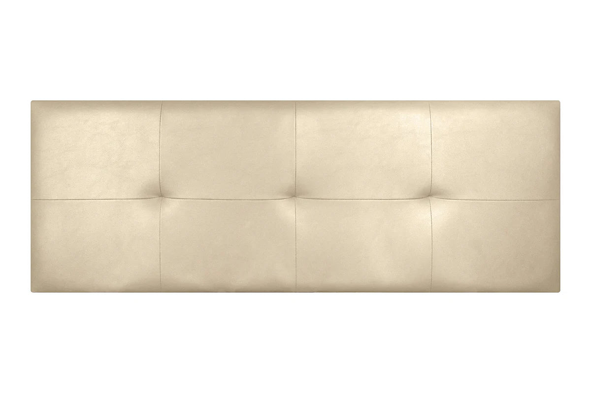 Tête de lit en similicuir Cala - Beige