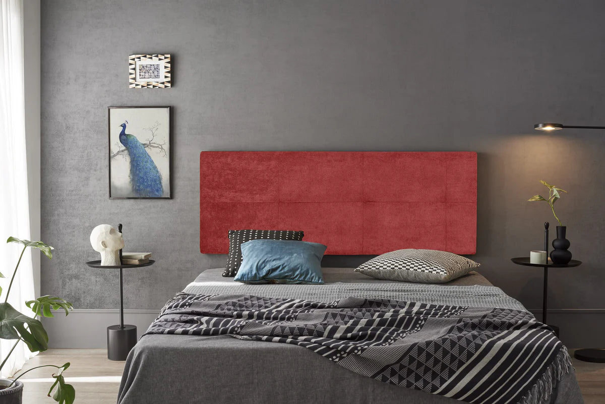 Tête de lit en tissu Cala - Rouge