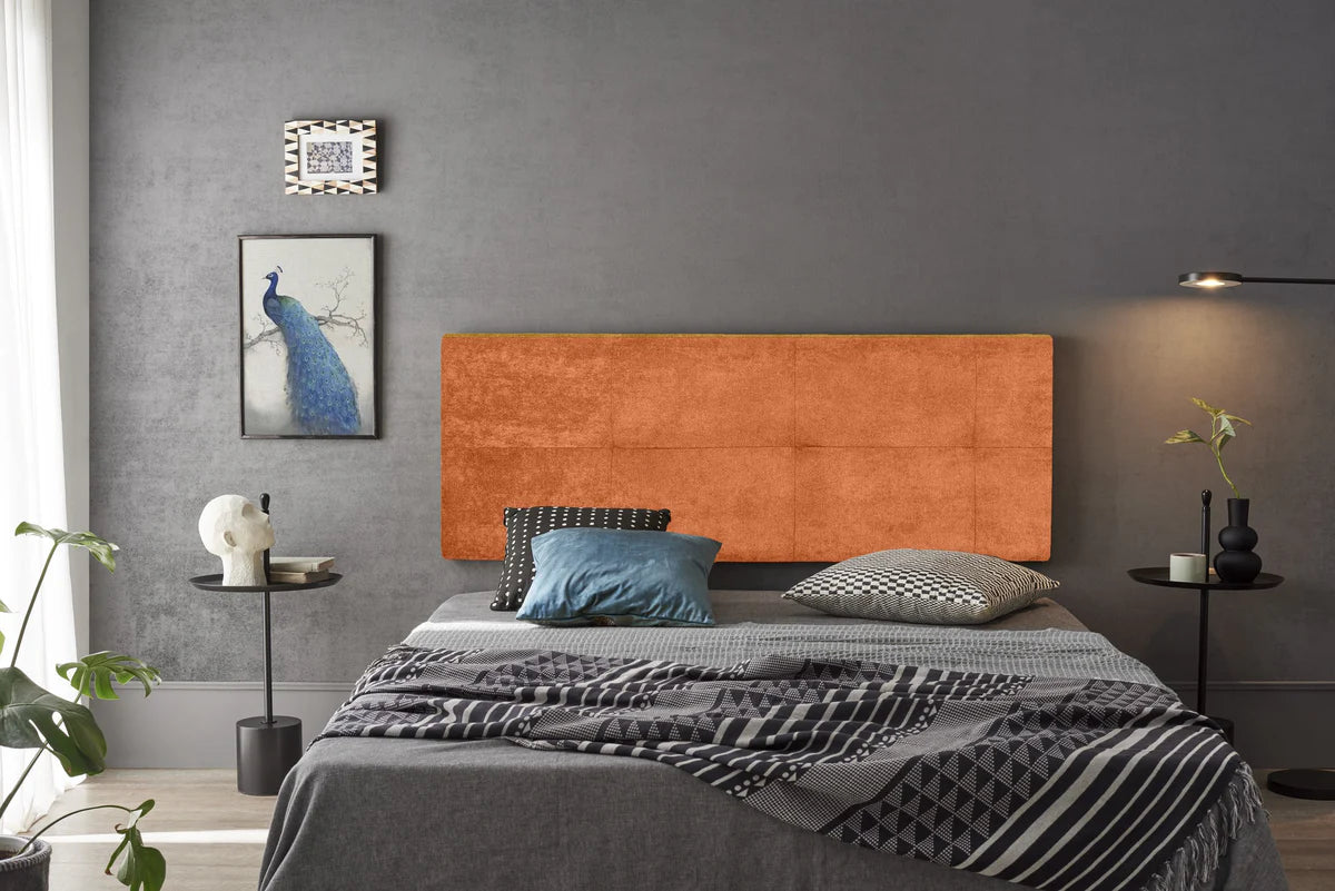 Tête de lit en tissu Cala - Orange
