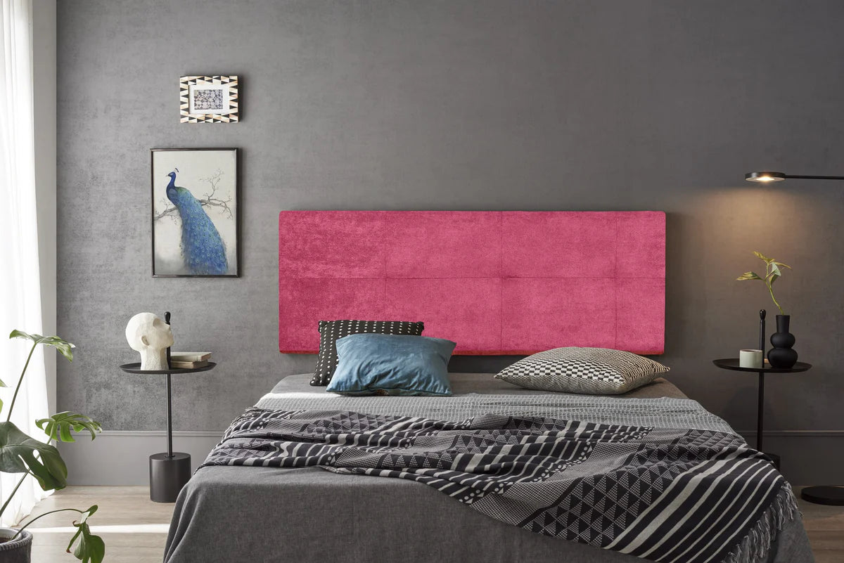 Tête de lit en tissu Cala - Rose