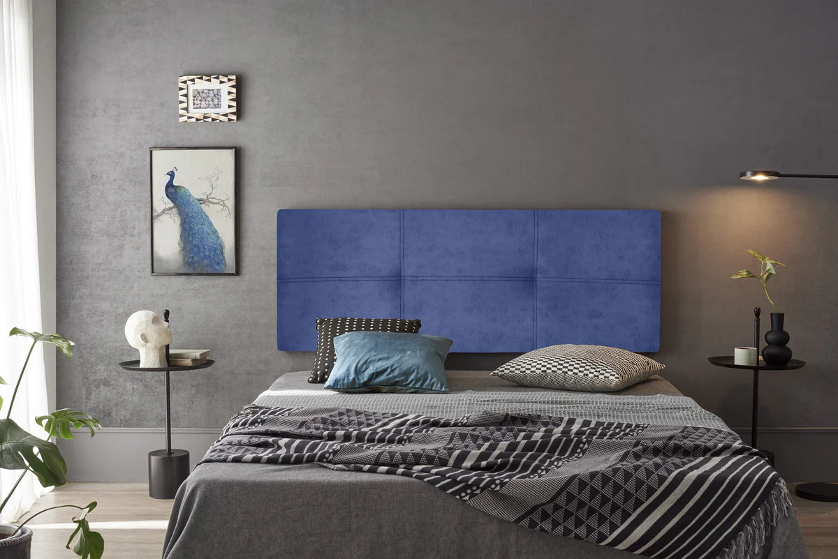Tête de lit Dalia tissu magnolia - Bleue