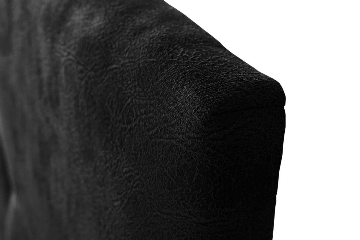 Tête de lit Dalia tissu magnolia - Noire
