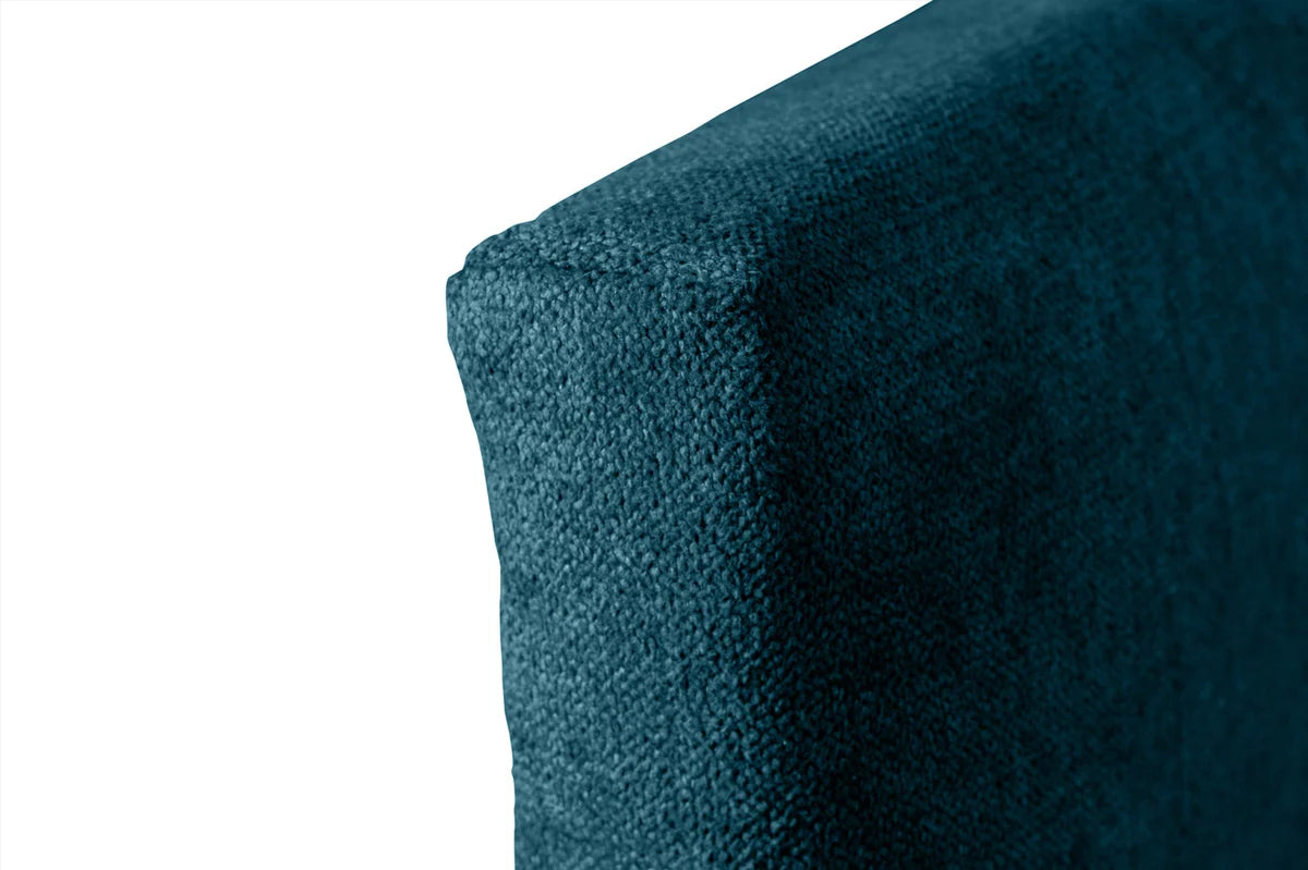 Tête de lit gigogne en tissu Dalia - Bleue
