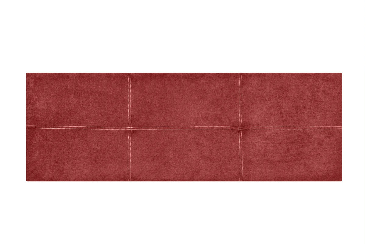 Tête de lit gigogne en tissu Dalia - Rouge