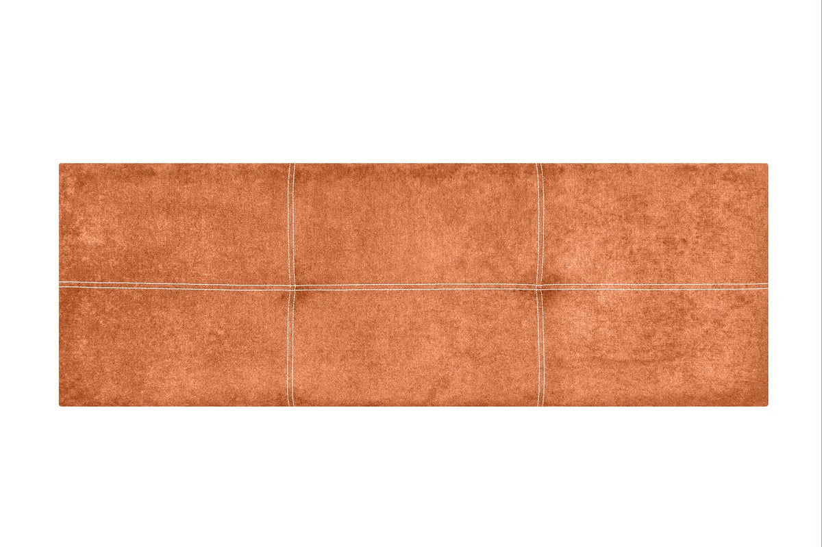 Tête de lit gigogne en tissu Dalia - Orange