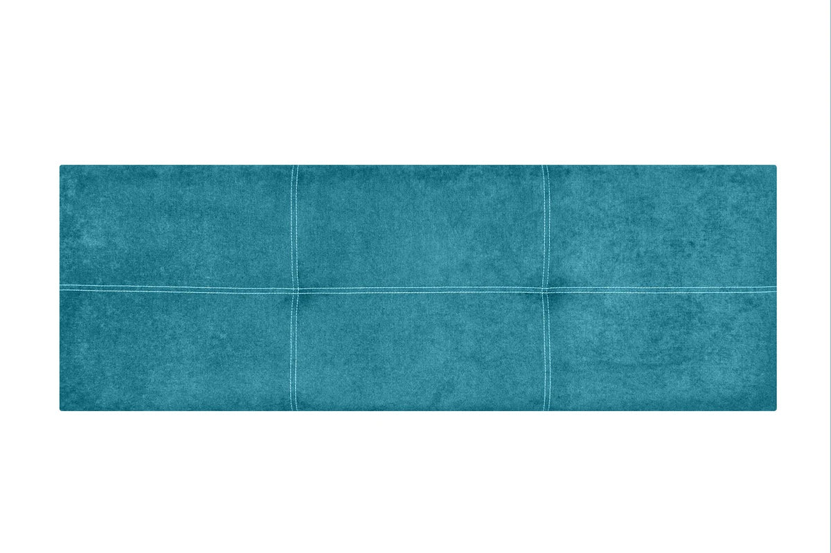 Tête de lit gigogne en tissu Dalia - Turquoise