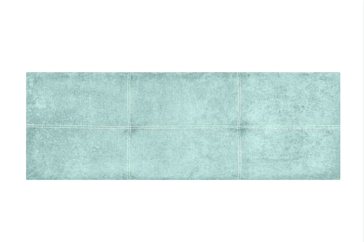 Tête de lit gigogne en tissu Dalia - Bleue clair