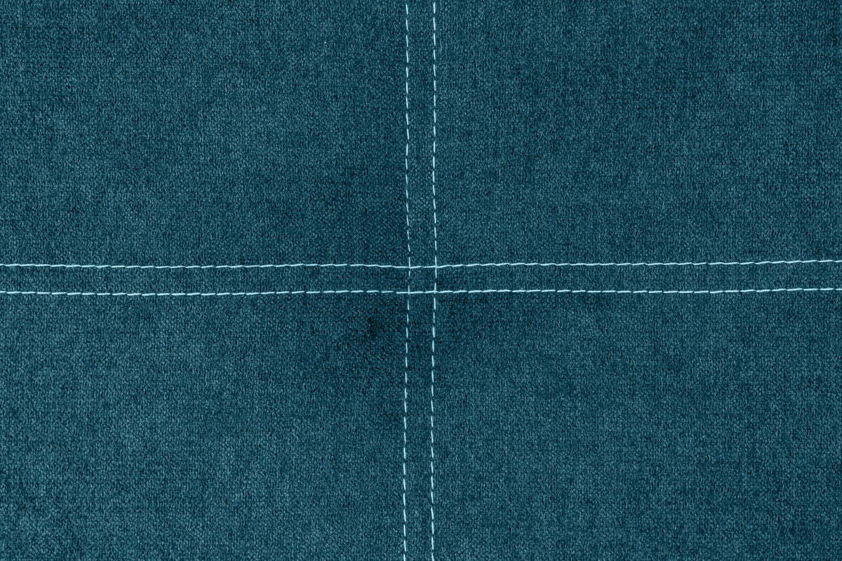 Tête de lit gigogne en tissu Dalia - Bleue