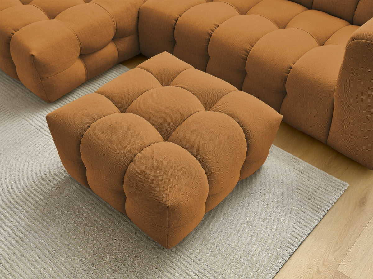 Canapé d'angle fixe CLOUD avec pouf Angle gauche
