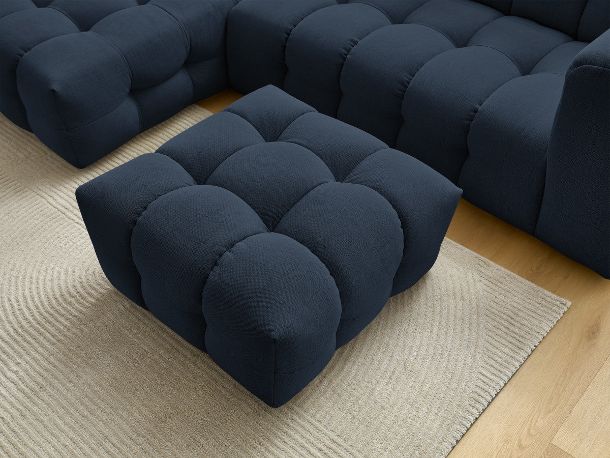 Canapé d'angle fixe CLOUD avec pouf Angle gauche