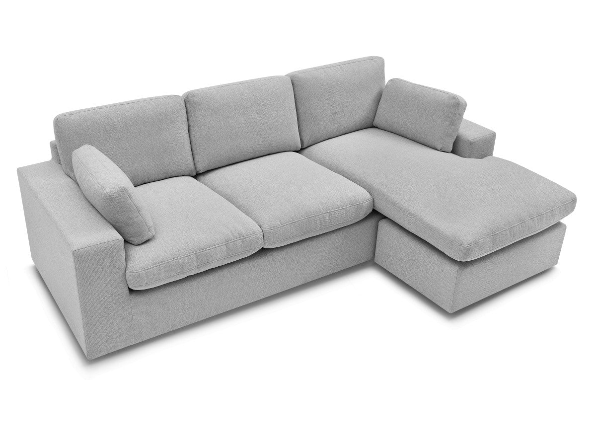 Canapé d'angle fixe réversible compact BELAIR