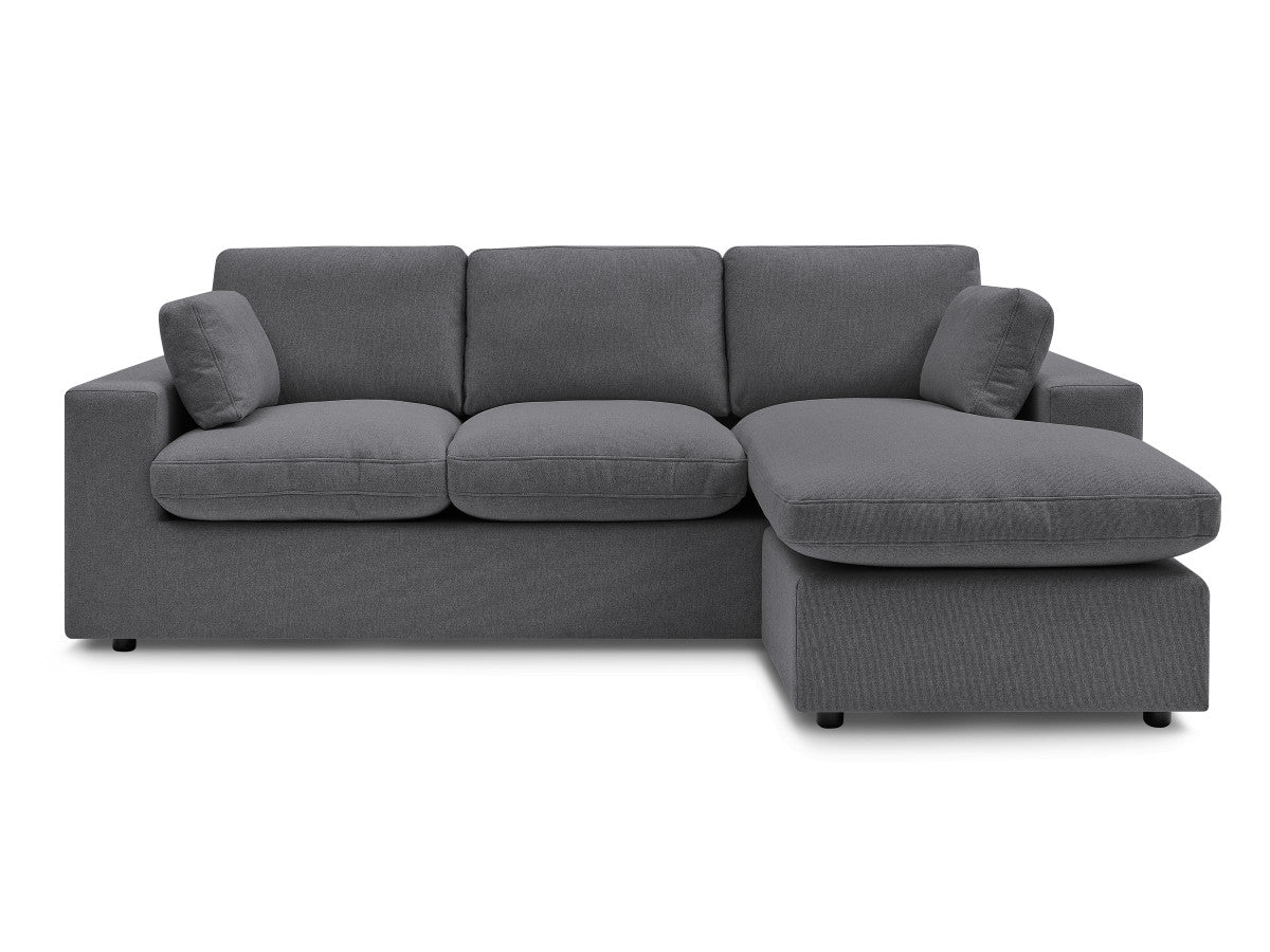 Canapé d'angle fixe réversible compact BELAIR