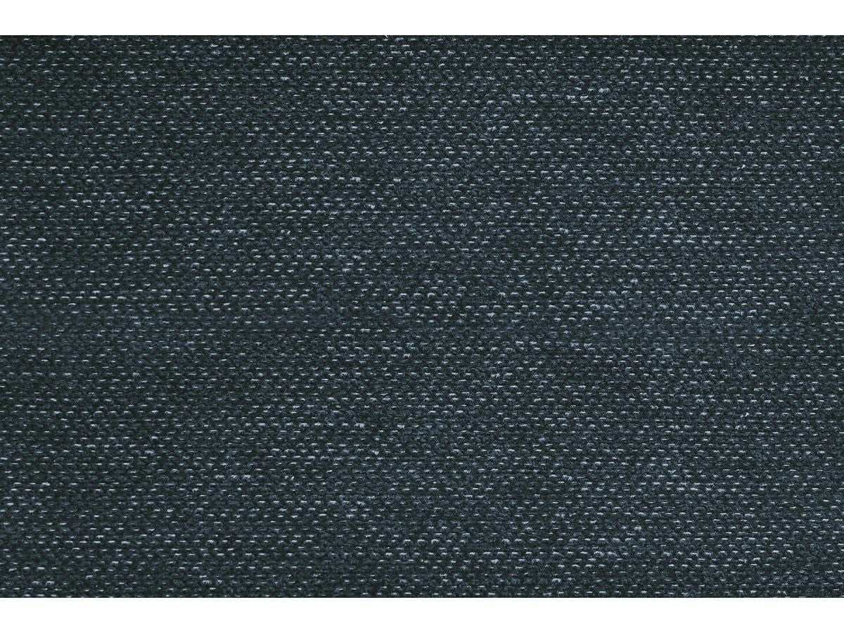 Canapé d'angle fixe modulable MEGEVE tissu chiné avec 1 chauffeuse et 1 pouf - Angle droit