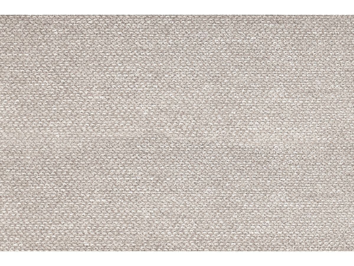 Canapé d'angle fixe modulable MEGEVE tissu chiné avec 1 chauffeuse et 1 pouf - Angle gauche