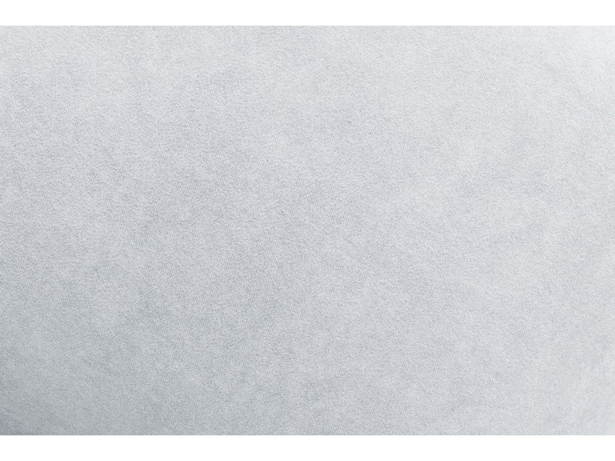 Canapé d'angle fixe MONT-BLANC velours avec pouf Angle gauche