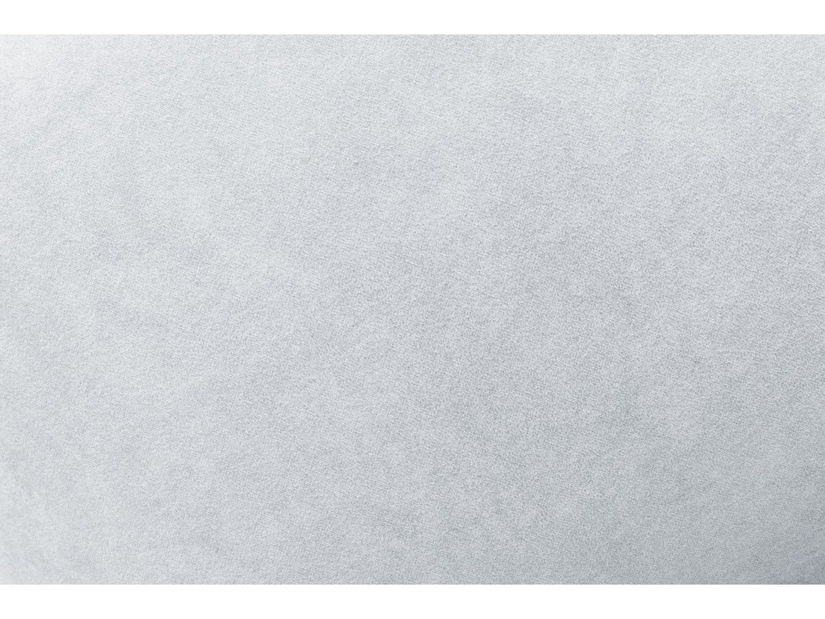Canapé d'angle fixe MONT-BLANC velours avec pouf Angle droit